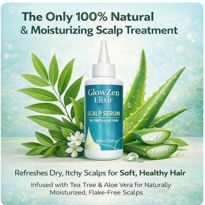 GlowZen Elixir Scalp Serum – Dandruff Relief & Hydration