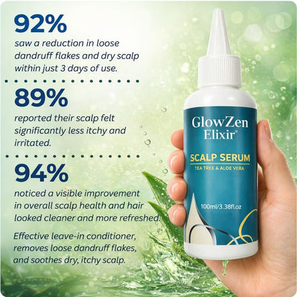 GlowZen Elixir Scalp Serum – Dandruff Relief & Hydration